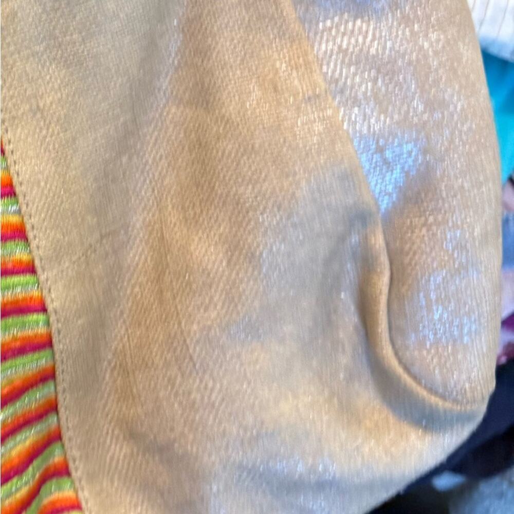 Anthropologie Jasper & Jeera gold and metallic colorful embroidered purse - Picture 3 of 4